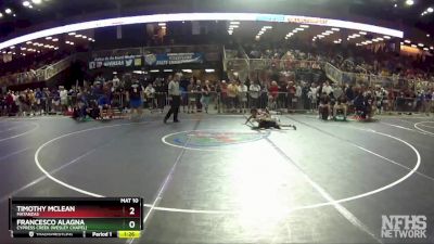 2A 106 lbs Champ. Round 1 - Francesco Alagna, Cypress Creek (Wesley Chapel) vs Timothy McLean, Matanzas