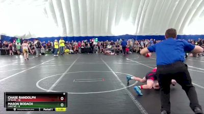 92 lbs Round 7 (8 Team) - Chase Randolph, CP Elite vs Mason Bodach, Lake WC