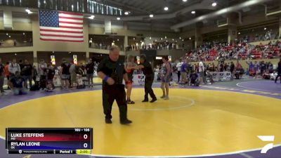 106 lbs Champ. Round 2 - Luke Steffens, MO vs Rylan Leone, OK