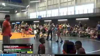70 lbs Round 7 (10 Team) - AVALENA WILLIAMSON, Alabama Elite Gold vs Everley McDaniel, Assassins WC Black