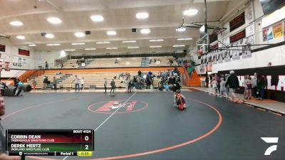 71 lbs 5th Place Match - Corbin Dean, Thermopolis Wrestling Club vs Derek Mertz, Worland Wrestling Club