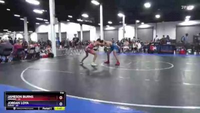 114 lbs Placement Matches (8 Team) - Jameson Burns, Virginia vs Jordan Loya, Idaho