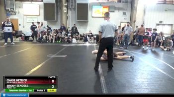 160 lbs Round 2 - Brody Sendele, POWA vs Chase Hetrick, PA Alliance White