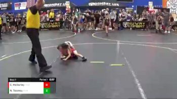 40 lbs Round 1 (6 Team) - Najm Toomey, Steel Valley vs Conner McSorley, Iowa Elite