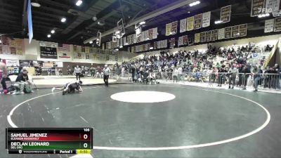 106 lbs Cons. Round 4 - Samuel Jimenez, Eleanor Roosevelt vs Declan Leonard, Del Oro