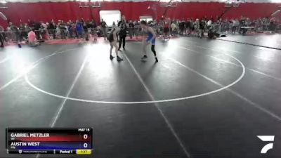 145 lbs Cons. Round 7 - Gabriel Metzler, WI vs Austin West, MN