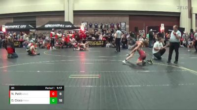 85 lbs Round 3 (6 Team) - Dominic Cicco, Panhandle All-Stars vs Nolan Petit, Believe To Achieve WC