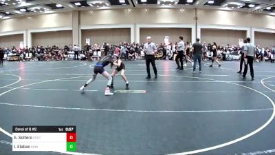 72 lbs Consi Of 8 #2 - Elaina Soltero, Central Coast Most Wanted vs Ihilani Elaban, Ainapaa Wrestling Team