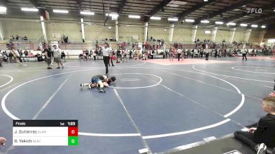 78 lbs Final - Jonovan Gutierrez, Alamosa vs Brayden Yakich, Black Fox Wr Ac