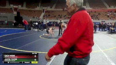 D4-120 lbs Champ. Round 1 - Zach Wene, Arizona Lutheran HS vs Justin Yazzie, Monument Valley