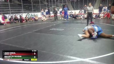 W 200 lbs Round 1 (4 Team) - Jaiah ONeal, Indiana vs Brooklyn Vaughn, Nebraska