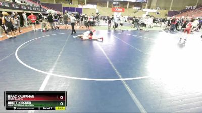 113 lbs Champ. Round 1 - Isaac Kauffman, South Dakota vs Brett Kiecker, JARO Wrestling Academy