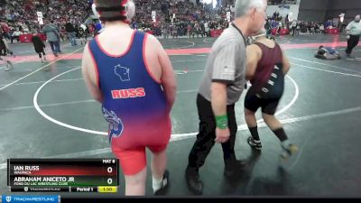 240 lbs Champ. Round 2 - Abraham Aniceto Jr, Fond Du Lac Wrestling Club vs Ian Russ, Waupaca