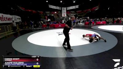 71 lbs Quarterfinal - Carson Wyatt, California vs Ausome Guillermo, Coachella Valley Wrestling Club