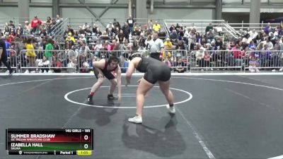 185 lbs Quarterfinal - Izabella Hall, Salina vs Summer Bradshaw, OZ Trojan Wrestling Club