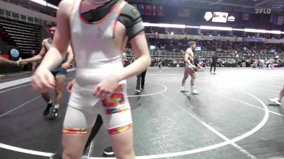 148 lbs Quarterfinal - Brendan Bell, Ft. Gibson Takedown Club vs Carson Rooks, Webb City Youth Wrestling