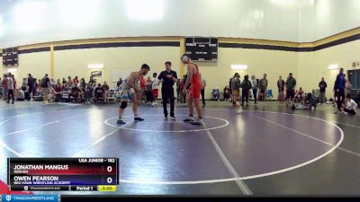 182 lbs Champ. Round 1 - Jonathan Mangus, Indiana vs Owen Pearson, Red Hawk Wrestling Academy