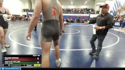 220 lbs Quarterfinal - Matyus McLain, Priest River vs Kaleb Homan, Buhl