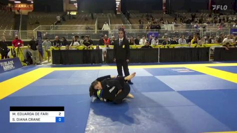 MARIA EDUARDA DE FARIA ABREU vs SERINEH DIANA CRANE 2024 Pan Jiu Jitsu IBJJF Championship