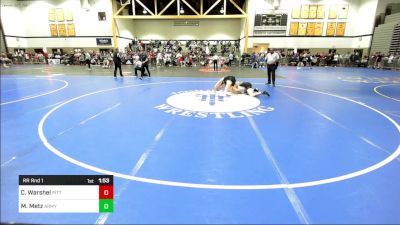 157D lbs Rr Rnd 1 - Cooper Warshel, Pitt-Johnstown vs Mark Metz, Army