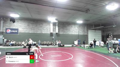 98 lbs Rr Rnd 3 - Wyatt Beck, Matpac vs Talon Flowers, Wrecking Crew