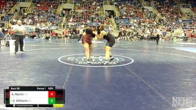 250 lbs Champ. Round 1 - Keiara Williams, West Fargo United vs Azhanii Martin, Turtle Mountain