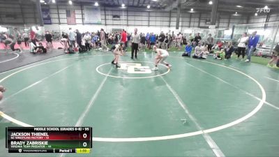 95 lbs Champ. Round 2 - Brady Zabriskie, Virginia Team Predator vs Jackson Thienel, NC Wrestling Factory