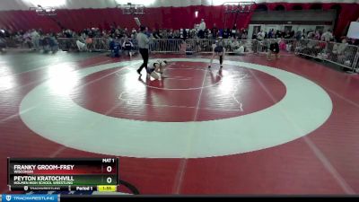 130 lbs Quarterfinal - Peyton Kratochvill, Holmen High School Wrestling vs Franky Groom-Frey, Wisconsin