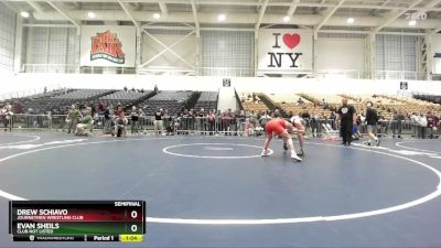 124 lbs Semifinal - Evan Sheils, Club Not Listed vs Drew Schiavo, Journeymen Wrestling Club