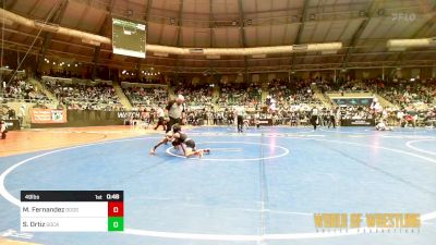 49 lbs Round Of 16 - Maverick Fernandez, Dodge City Wrestling Academy vs Steven Ortiz, SoCal Hammers