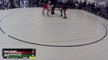 133 lbs Semifinal - Kelise Krivohlavek, Nebraska vs Grace Drueke, O`Neill Leprechaun Wrestling