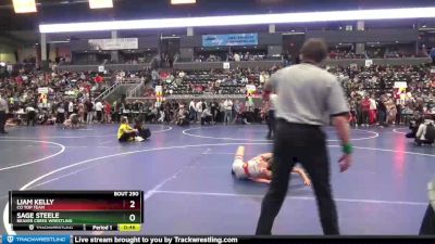 100 lbs Cons. Round 2 - Sage Steele, Beaver Creek Wrestling vs Liam Kelly, CO Top Team