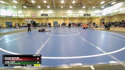 90 lbs Round 4 - Alijah Butler, Columbus Wrestling Club vs Case Lauf, Tri-Cap Wrestling Club