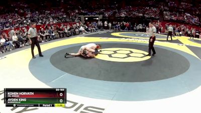 D3-165 lbs Semifinal - Ayden King, Barnesville vs Kohen Horvath, Mil. Edison