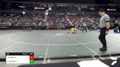 138 lbs Semifinal - Branson Weaver, Owen Valley vs Cheaney Schoeff, Avon