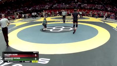 D1-138 lbs Champ. Round 1 - Holden Huhn, La Salle vs Brennan Kicker, Med Highland