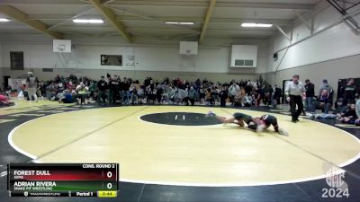 89 lbs Cons. Round 2 - Adrian Rivera, Snake Pit Wrestling vs Forest Dull, SVMS