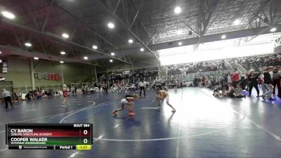 80 lbs Cons. Round 3 - Cy Baron, Sublime Wrestling Academy vs Cooper Walker, Wyoming Underground