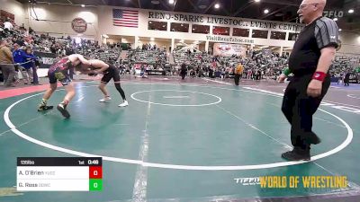 135 lbs Consi Of 32 #1 - Ayden O'Brien, Yucca Valley vs Gavin Ross, Diablo Grande Wrestling Club