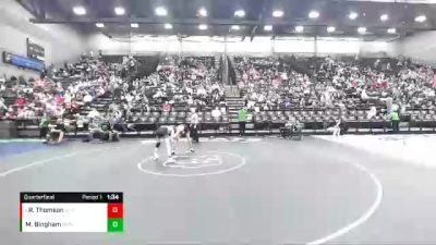 106 lbs Quarterfinal - Raleigh Thomson, Uintah vs Mason Bingham, Box Elder