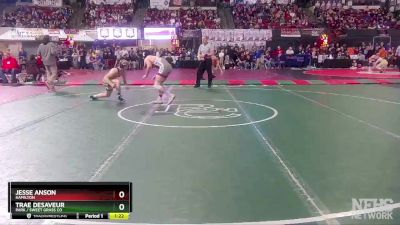 A - 132 lbs Semifinal - Jesse Anson, Hamilton vs Trae DeSaveur, Park / Sweet Grass Co