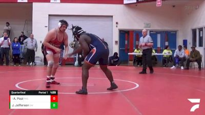 285 lbs Quarterfinal - Anthony Popi, Plymouth vs Jamari Jefferson, Gary Westside