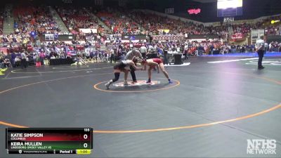 135 lbs Cons. Round 2 - Katie Simpson, Columbus vs Keira Mullen, Lindsborg-Smoky Valley HS