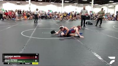 96 lbs Round 1 (4 Team) - Anthony Riotto, M2TCNJ vs Adam Petrov, Prestige Worldwide Throws