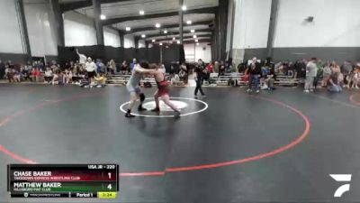 220 lbs Round 1 - Chase Baker, Takedown Express Wrestling Club vs Matthew Baker, Hillsboro Mat Club