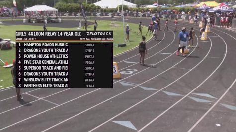 Youth Girls' 4x100m Relay, Finals 1 - Age 14