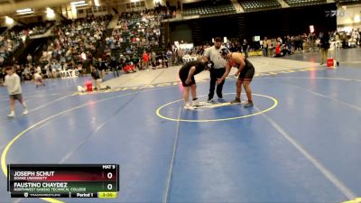 285 lbs Cons. Round 2 - Faustino Chaydez, Northwest Kansas Technical College vs Joseph Schut, Doane University