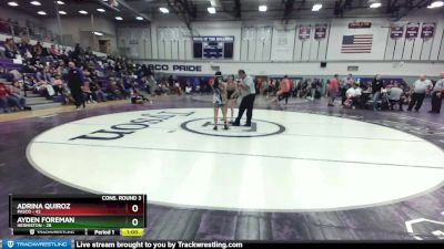 100 lbs Cons. Round 3 - Adrina Quiroz, Pasco vs Ayden Foreman, Hermiston