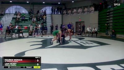 132 lbs Semifinal - Liam Hickey, Cardinal Gibbons vs Maurice Womack, St. Frances Academy