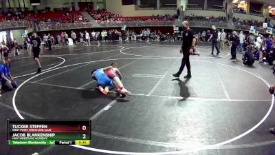 90 lbs Quarterfinal - Tucker Steffen, West Point Wrestling Club vs Jacob Blankenship, MWC Wrestling Academy